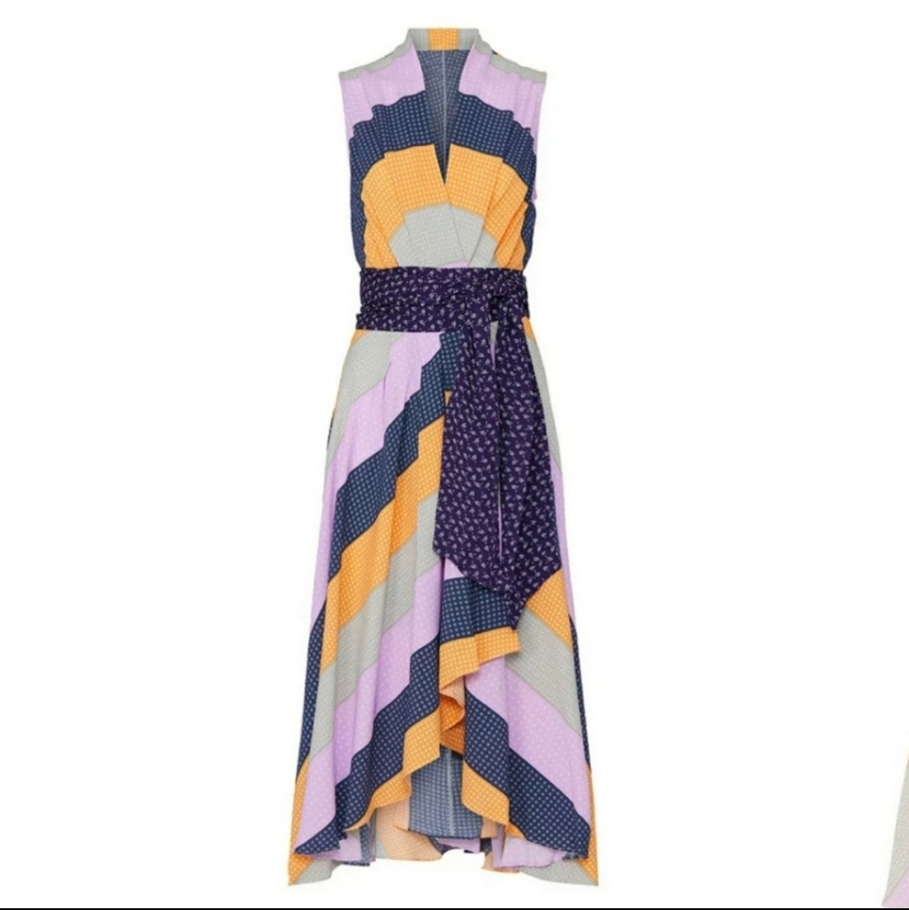 💜Nicole Miller Collection Pastel Stripe Dress💜 - Picture 2 of 9